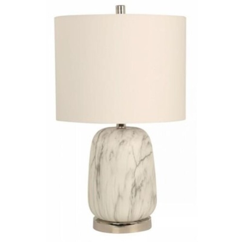 VELADOR DE MESA 1L E27 MARMOL BLANCO VELADOR DE MESA 1L E27 MARMOL BLANCO