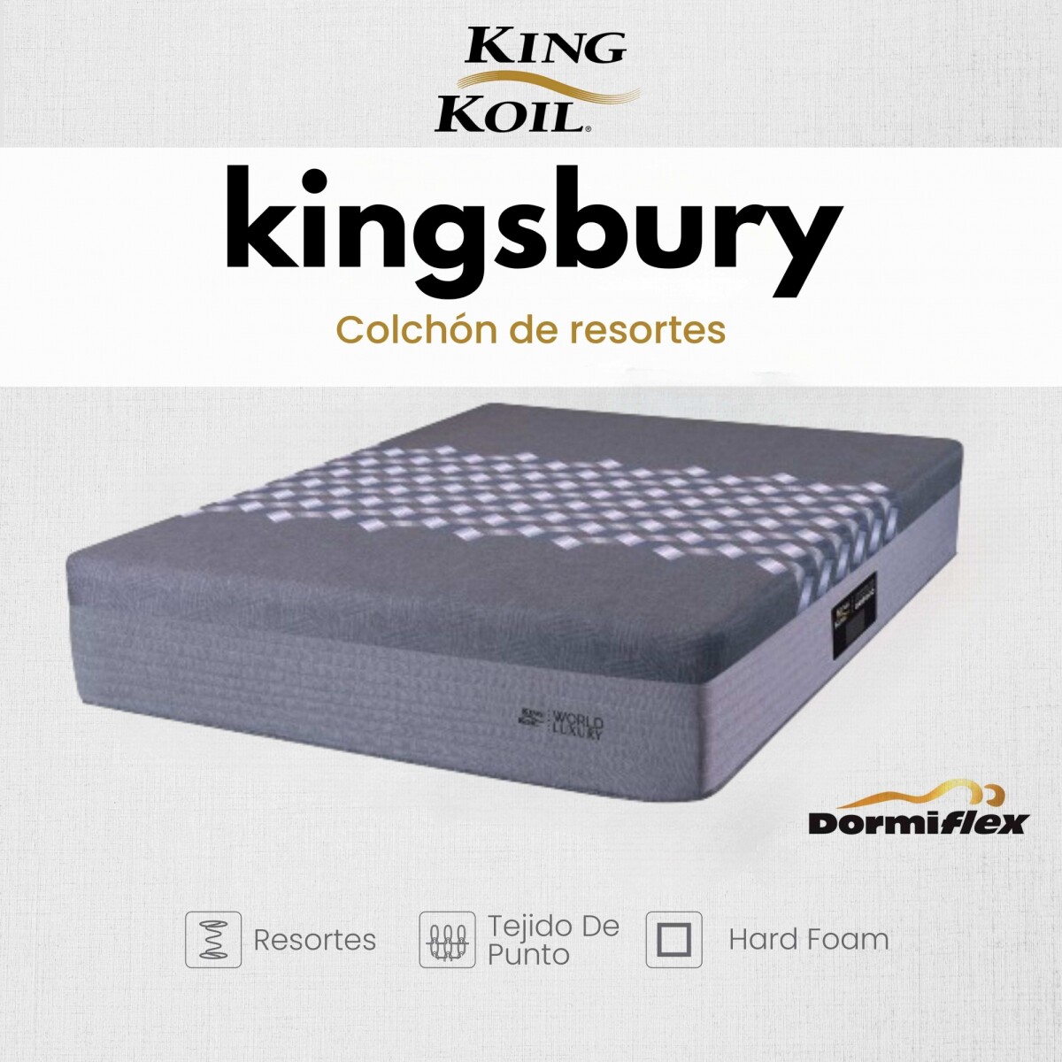 Colchón Kingsbury - Super King 200x200 