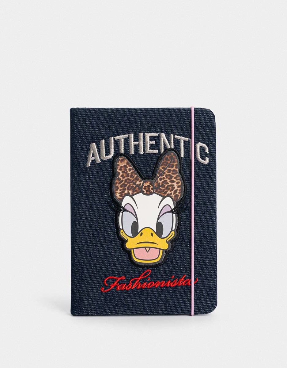 Cuaderno Daisy A6 De Tela Con Parches 
