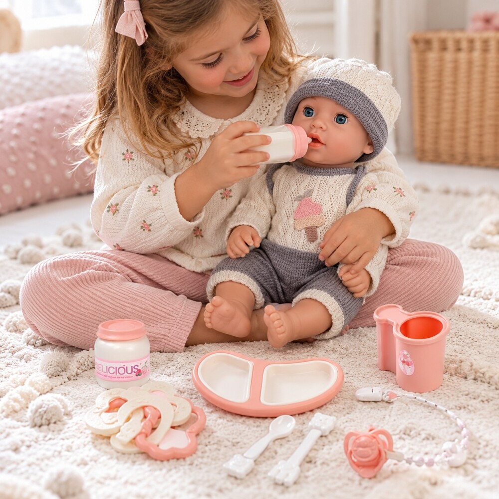 Bebote reborn muñeca 41 cm. con accesorios GREY Bebote reborn muñeca 41 cm. con accesorios GREY