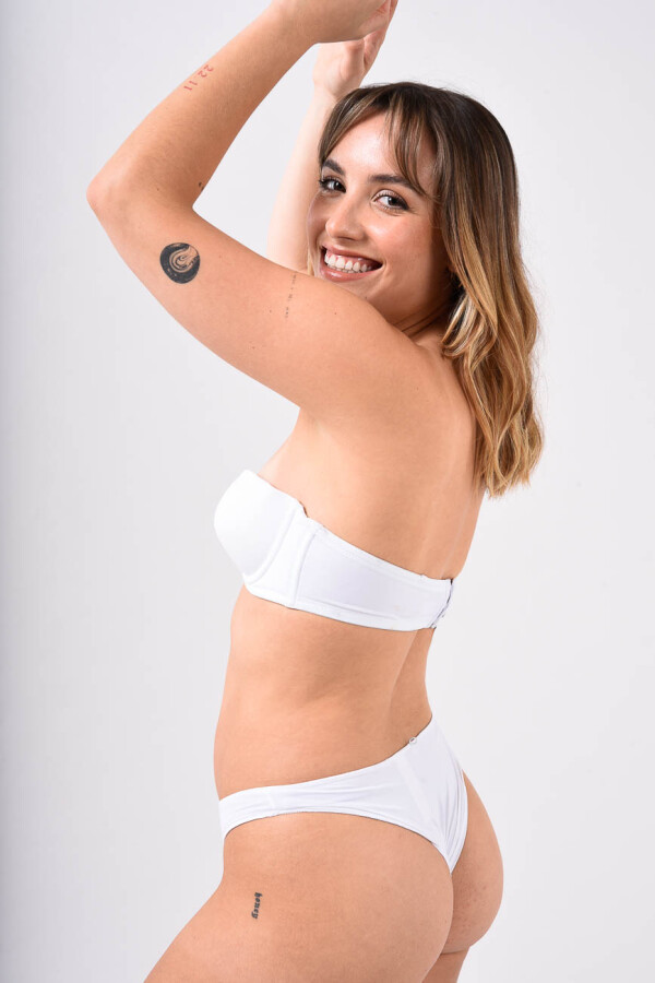 60072 strapless Blanco