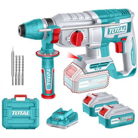 Rotomartillo SDS Plus Inalámbrico 20v Doble Batería 4.0Ah - Sin Carbones Rotomartillo SDS Plus Inalámbrico 20v Doble Batería 4.0Ah - Sin Carbones