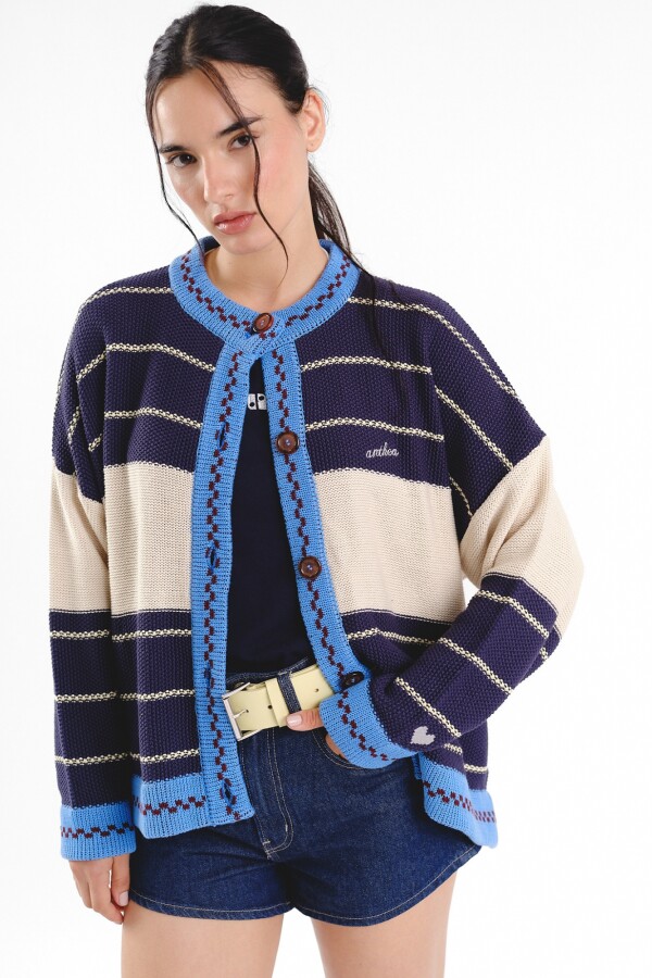 Cardigan Glory SS27 Azul