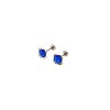 Abridores de bebe Flor - Plata 925 - Zirconia azul - AB3025 Conpiedra