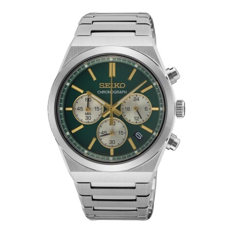 Reloj Seiko SSB461P1 para hombre con correa de acero Verde