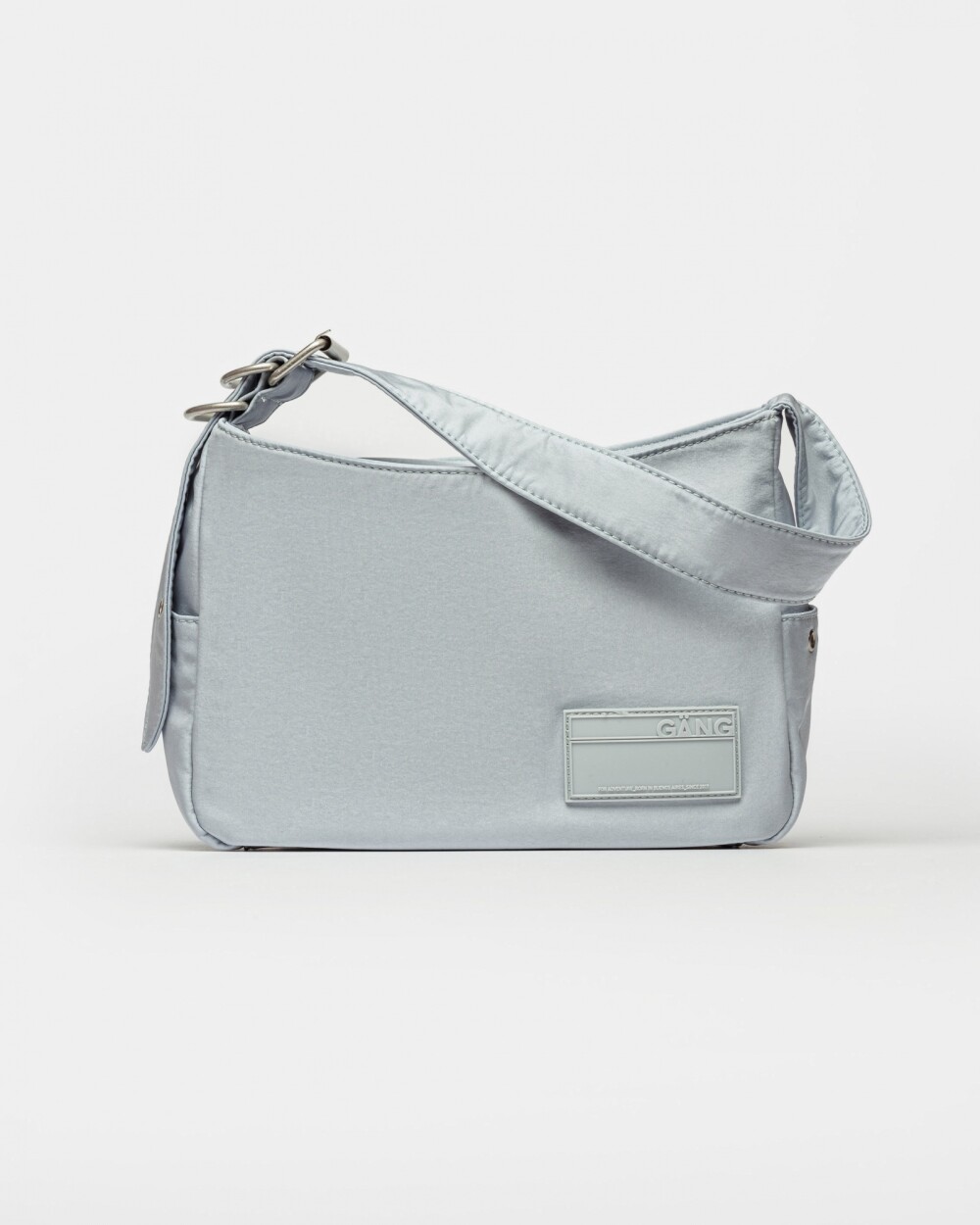 Cartera Al Hombro Gang Glamy En Nylon Celeste