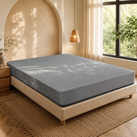 Colchón Kappesberg 2 Plaza Espuma Alta Densidad 19 Cm 120 Kg Gris 1