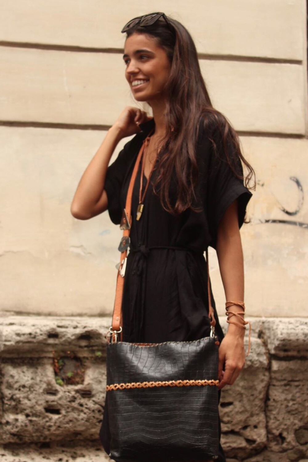 Jewel Envelope Bag Negro