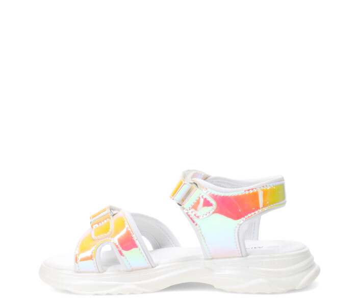 Sandalias de Niña MINI Miss Carol PRAIRE metalizada Rosado