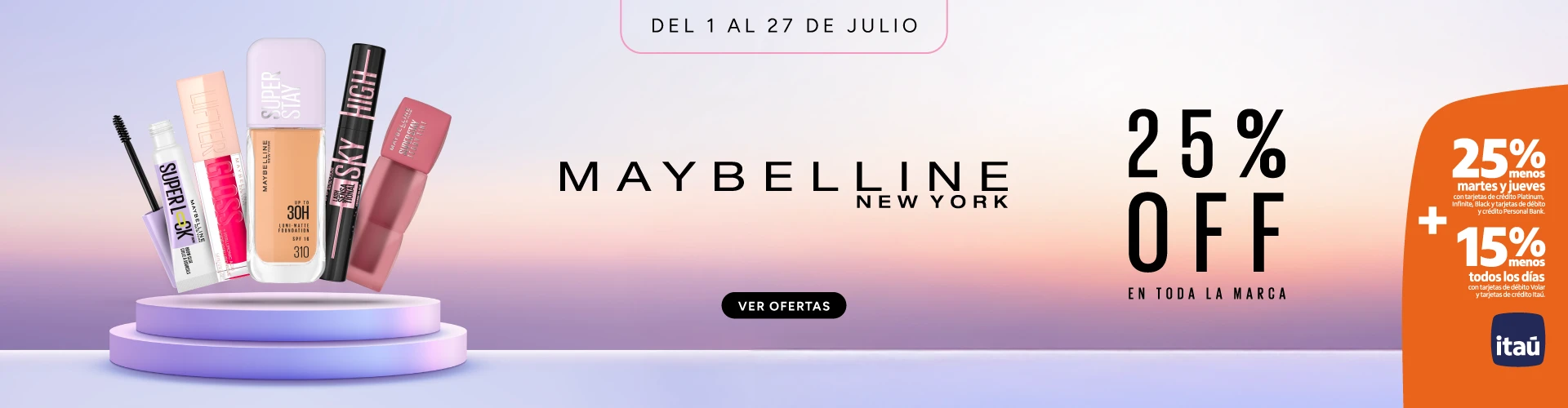 Maybelline 25%
