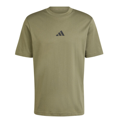 Remera de Hombre Adidas Essentials Small Logo Verde - Oliva