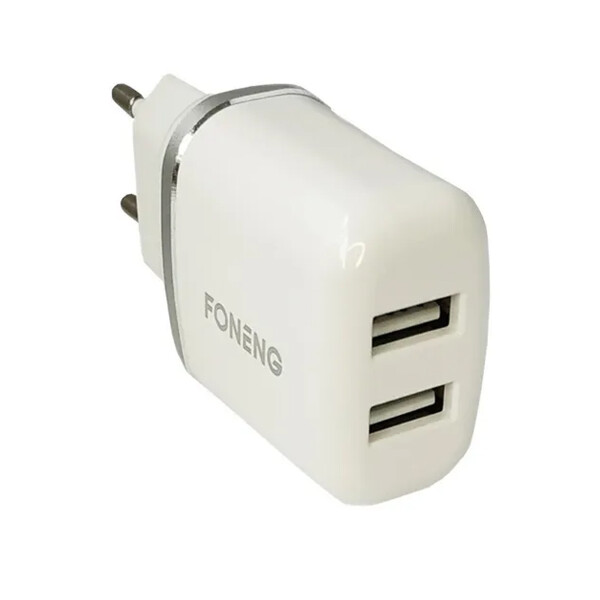 Cargador Foneng Eu20 + Cable Tipo-c 2 Usb 2.4a CARGADOR FONENG EU20 USB C 2.4A 2 USB