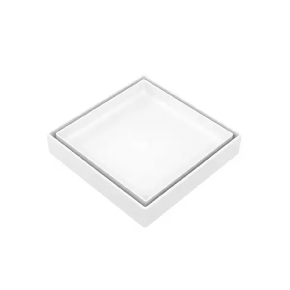 Receptáculo De Ducha Oculto 10x10 Blanco 