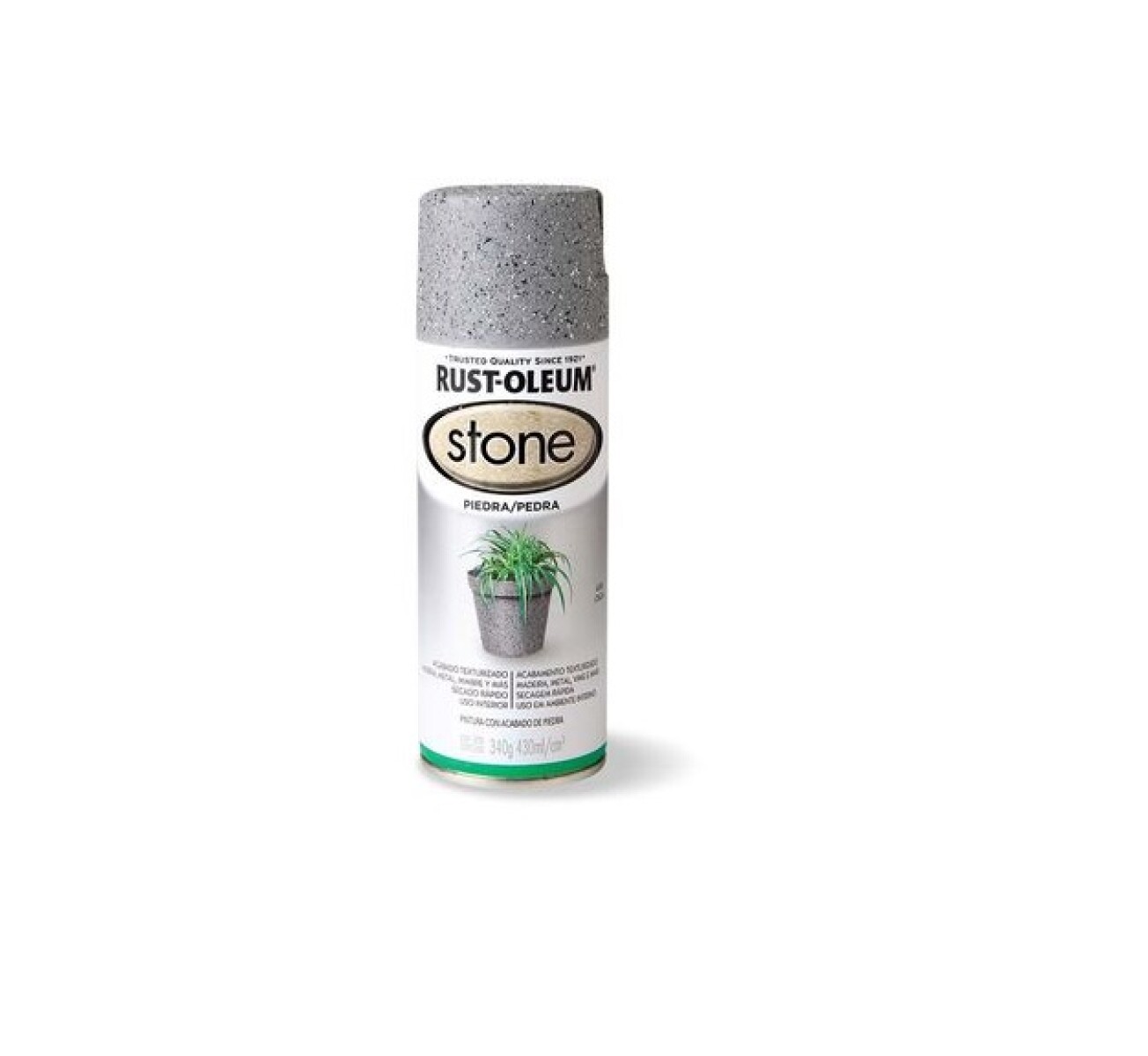 Esmalte Aerosol Efecto Piedra - Gris 340Gr Rust Oleum 