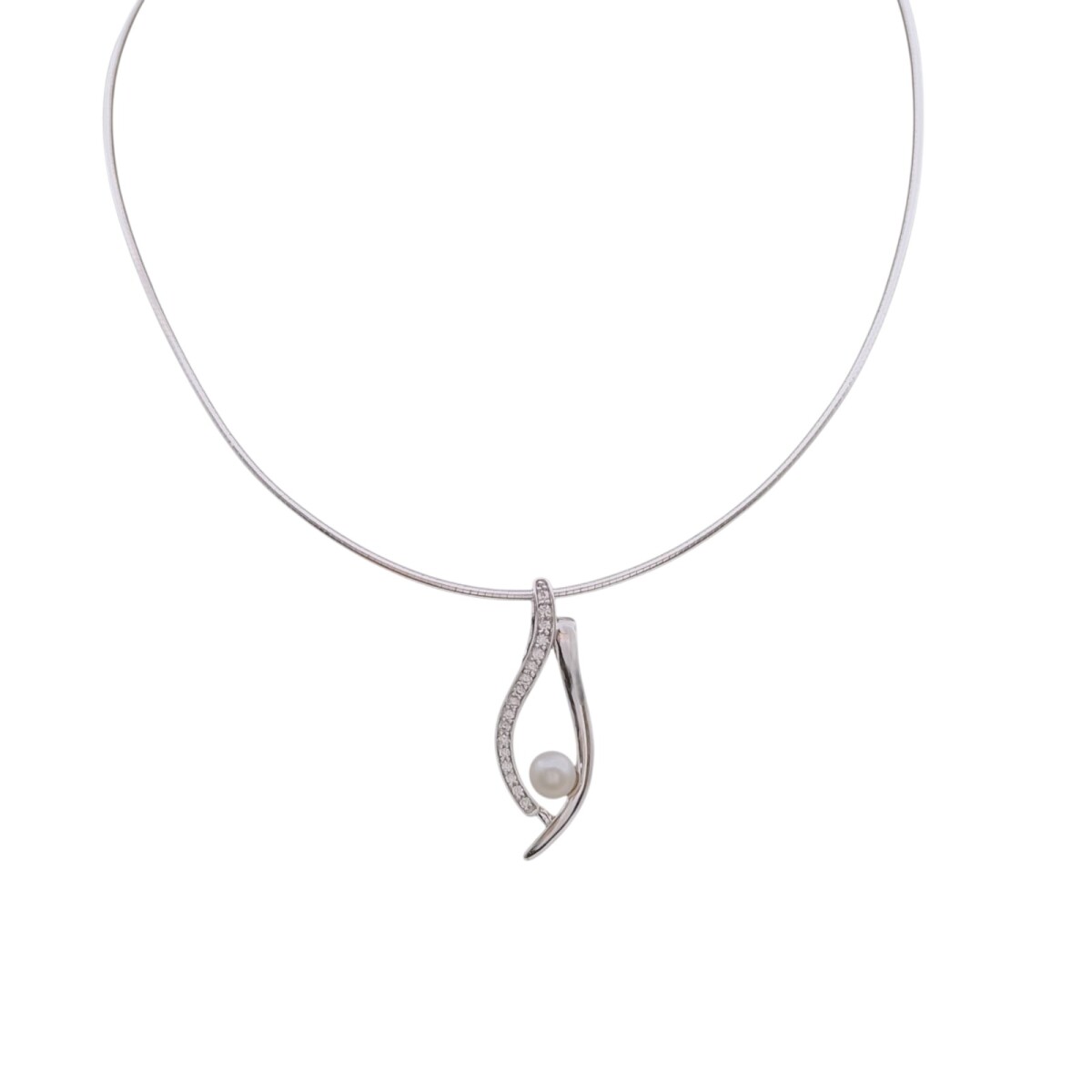 Conjunto Vintage-Plata rodinada 925-Perla española y Zirconia-CJ2039 - conperla 