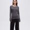 Remera Brune Gris Melange Oscuro