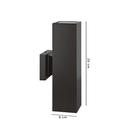 ARTEFACTO BIDIRECCIONAL PARA PARED DALLAS SMALL IP65 Lámpara de Pared Bidireccional Dallas M