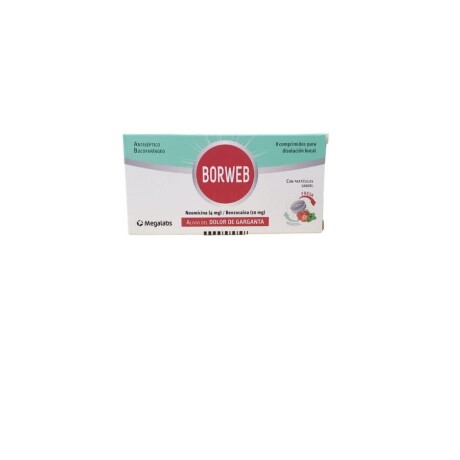 Antibiotico Antiséptico Borweb 8 Comprimidos 001