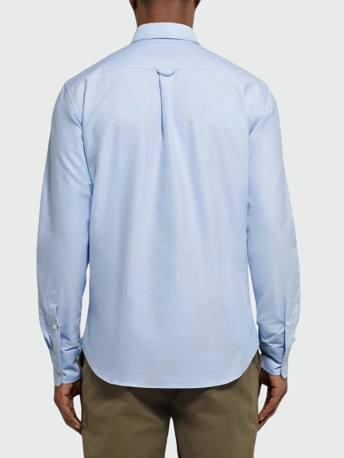 Camisa de algodón, Oxford Celeste
