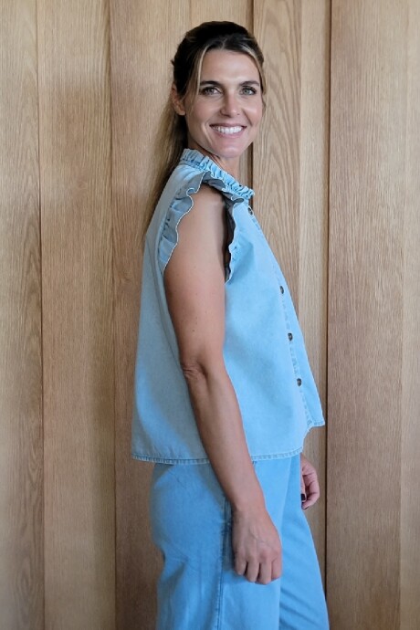Musculosa Mojito Denim Celeste