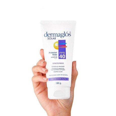 Protector Solar Dermaglós Efecto Seco en Crema FPS40 180ml Protector Solar Dermaglós Efecto Seco en Crema FPS40 180ml