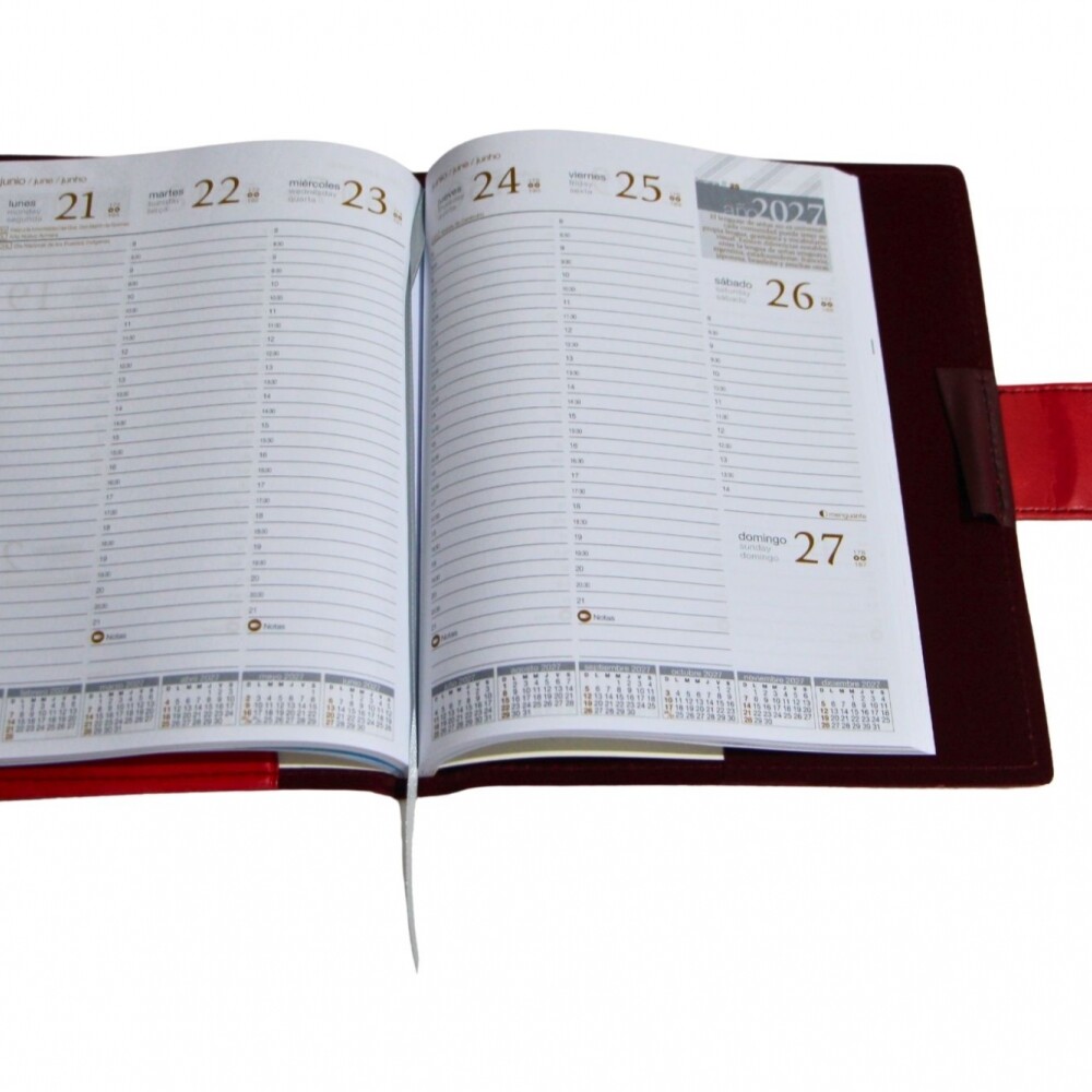 AGENDA REMEMBER SENIOR PROFESSIONAL BETA 1416 SEMANA A LA VISTA TAPA ROJO
