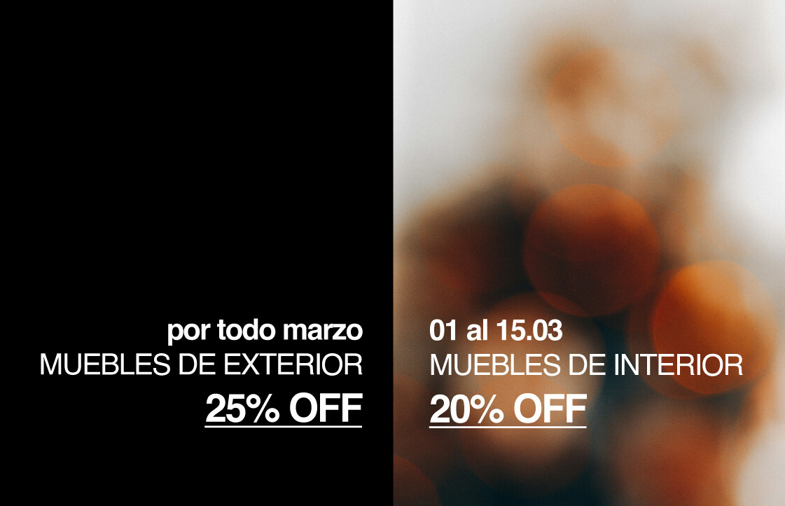 MARZO - MUEBLES DE INTERIOR Y EXTERIOR