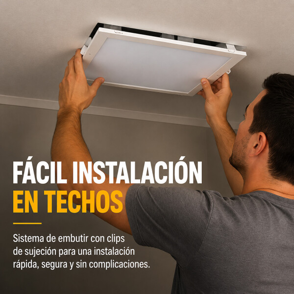 Panel LED Cuadrado 60W 4000K Luz Neutra 62 cm Blanco 1