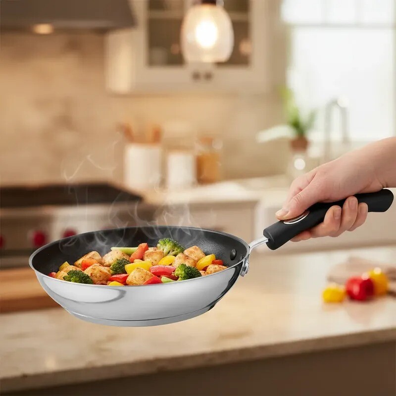 Sartén de Acero Inoxidable Antiadherente - 62135/247 - Tramontina Sartén de Acero Inoxidable Antiadherente - 62135/247 - Tramontina