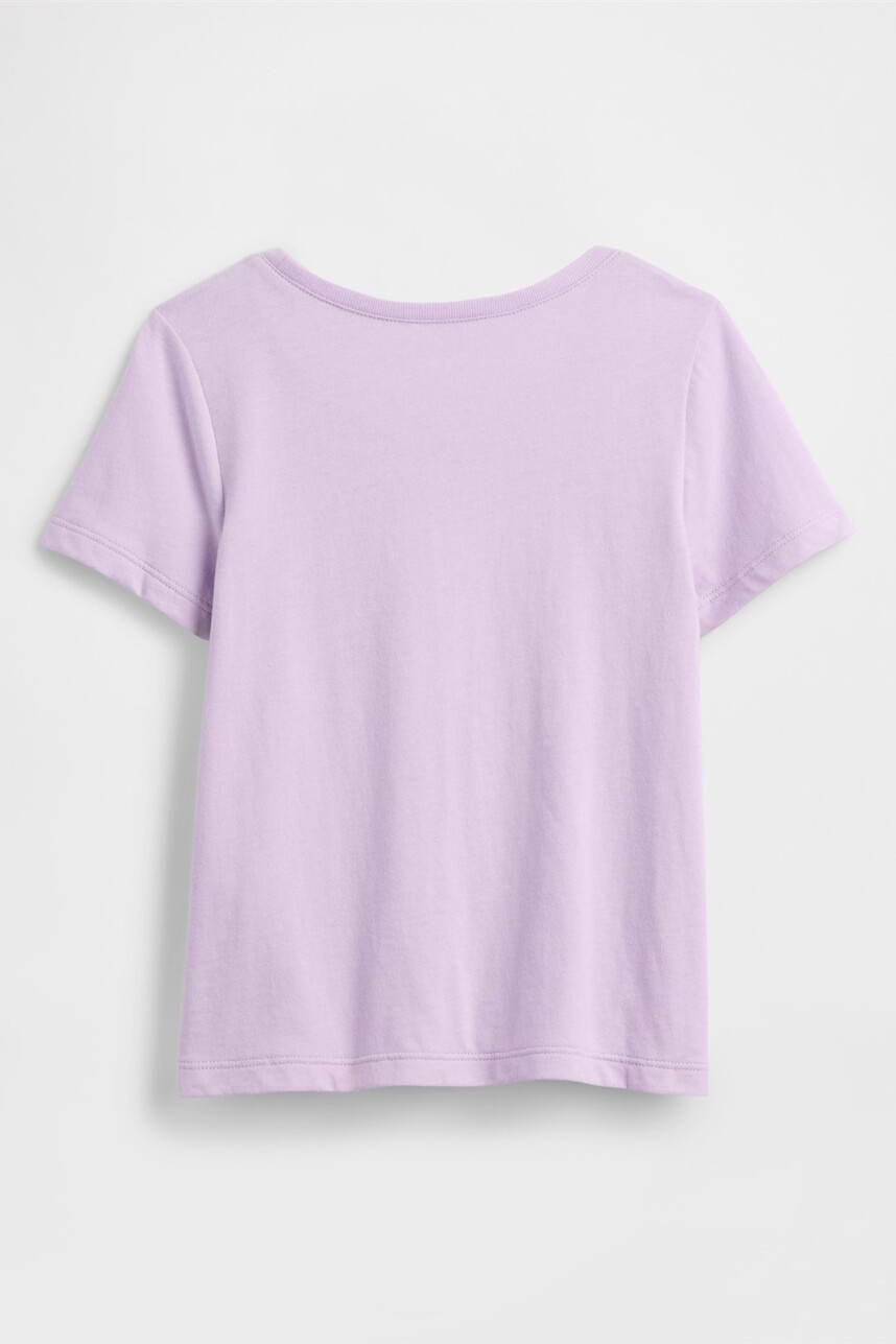 Remera Logo Gap Manga Corta Toddler Niña Nostalgic Lavender