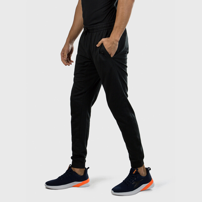 Diadora Hombre Sport Pantalon Terry-black Negro-negro