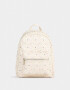Mochilas Urbanas Estampados Mochila Estampada Corazones - Blanco Crudo
