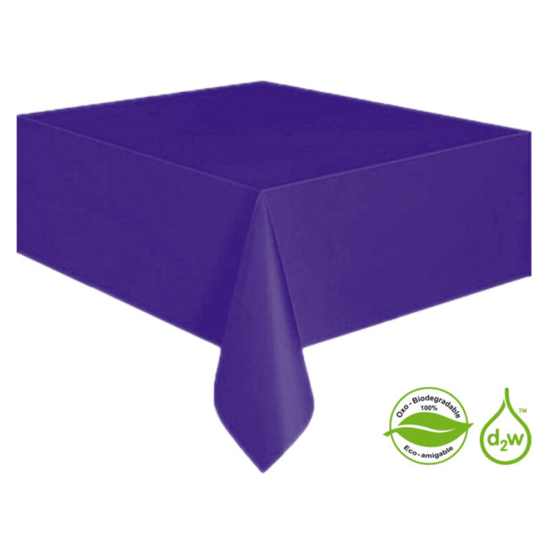 Mantel Biodegradable Rectangular Morado