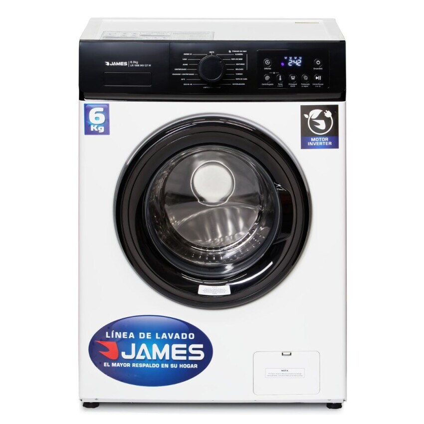 Lavarropas James 6 KG LR-1006 G7 inverter Lavarropas James 6 KG LR-1006 G7 inverter