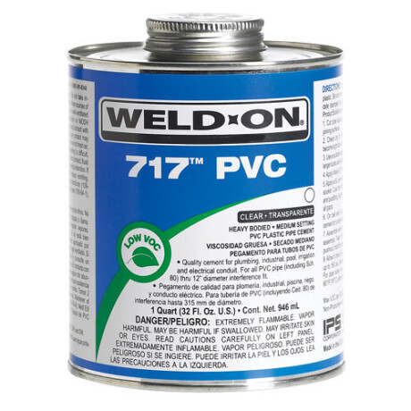 Cemento para Pvc Weld On 0.946 lts Cemento para Pvc Weld On 0.946 lts