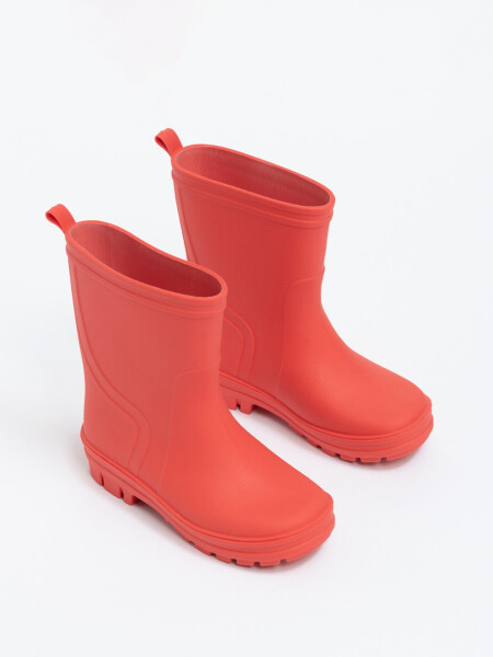 Bota de lluvia Rojo