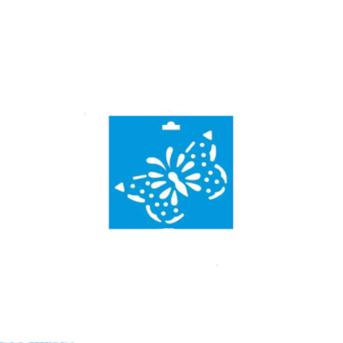 Stencil de PVC cuadrado - Mariposa 