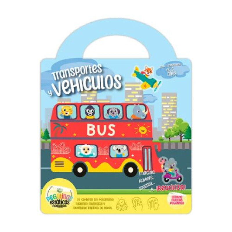 Libro con stickers de transportes y vehículos Imagiland Libro Con Stickers De Transportes Y Vehículos Imagiland
