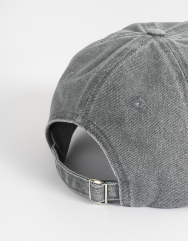 Caps Gorra Denim Bordada - Gris Claro