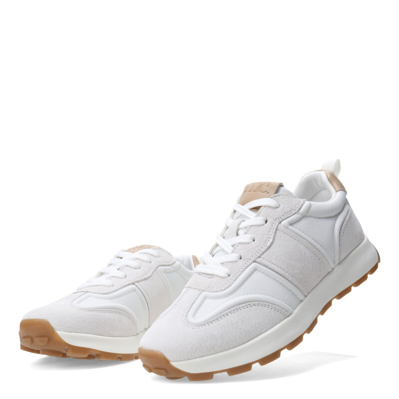 Championes de Mujer Miss Carol URTI Beige - Blanco