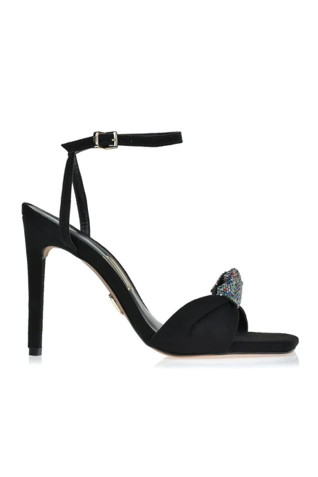 Sandalia Taco Alto Negro