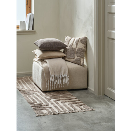 Alfombra BERGASTER 65x200 marrón/beige Marrón