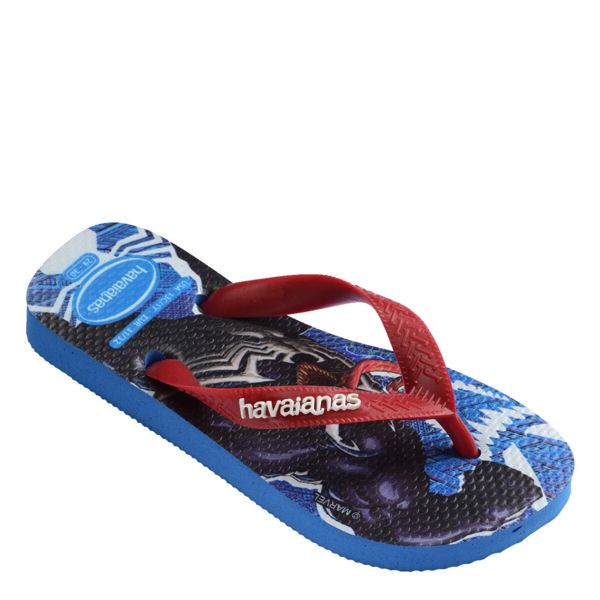 Sandalias Infantiles Havaianas Top Marvel II - Azul 