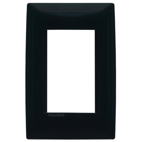 PLACA C/BASTIDOR 3 MODULOS ATENEA. GRIS OSCURO PLACA C/BASTIDOR 3 MODULOS ATENEA. GRIS OSCURO