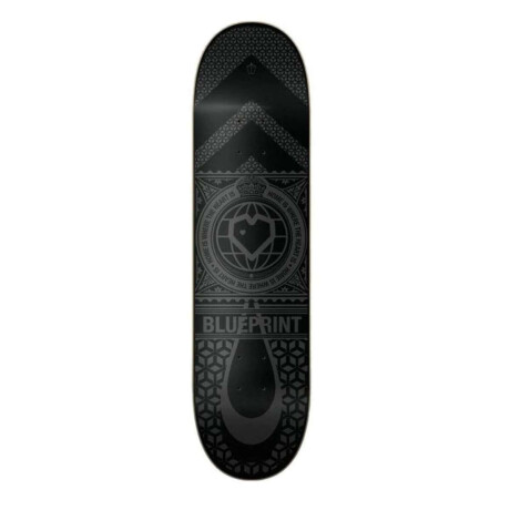 Deck Blueprint Home Heart Black Black 8.25''