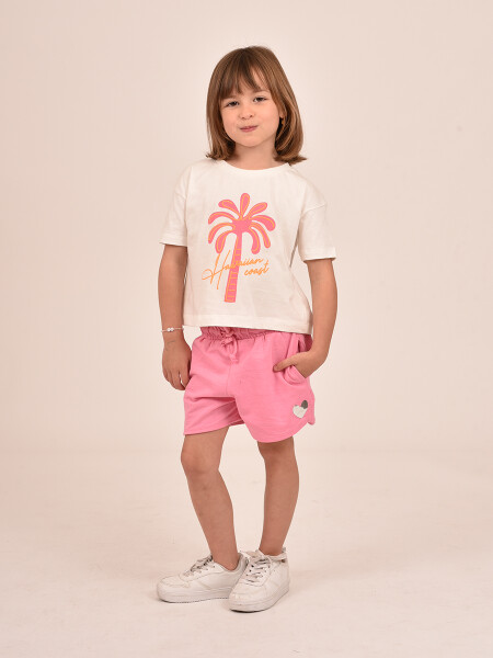 REMERA HAWAIIAN PALM OFF WHITE