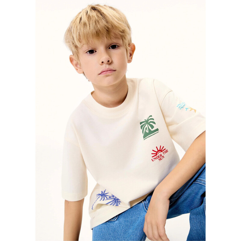 CAMISETA MM MASC BEGE