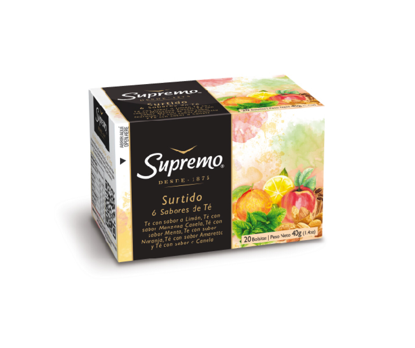 TE SUPREMO SURTIDO 6 SABORES x 20 sob 