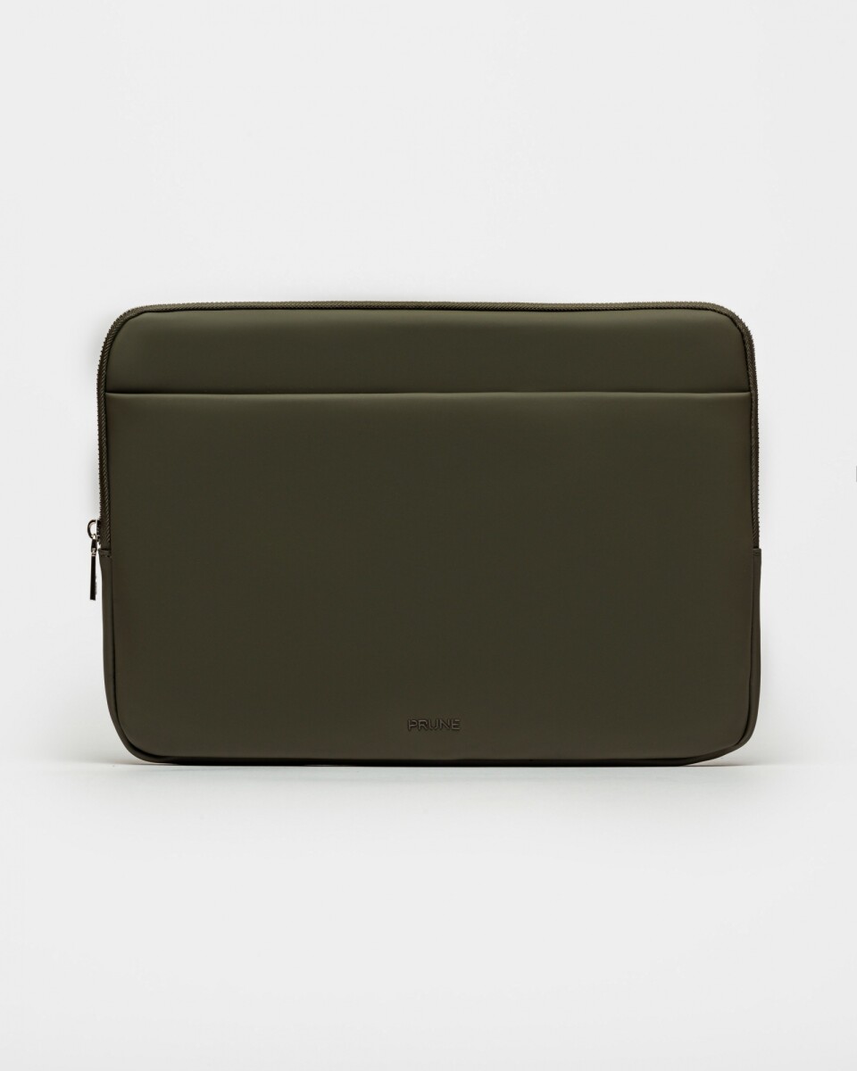 Portalaptop Bubble En Efecto Cuero Rubber - Verde 