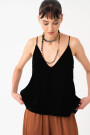 TOP VELVET Negro